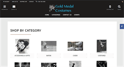 Desktop Screenshot of goldmedalcostumes.com